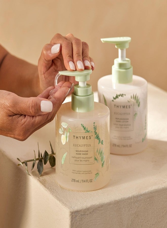 Thymes Nourishing Hand Wash - Liquid Hand Soap for Bathroom or Kitchen - Liquid Soap with Notes of Eucalyptus Oil, Lemon, Petitgrain, Bergamot, Lemongrass, & Lush Fir (Eucalyptus, 9.4 fl oz) - Image 4